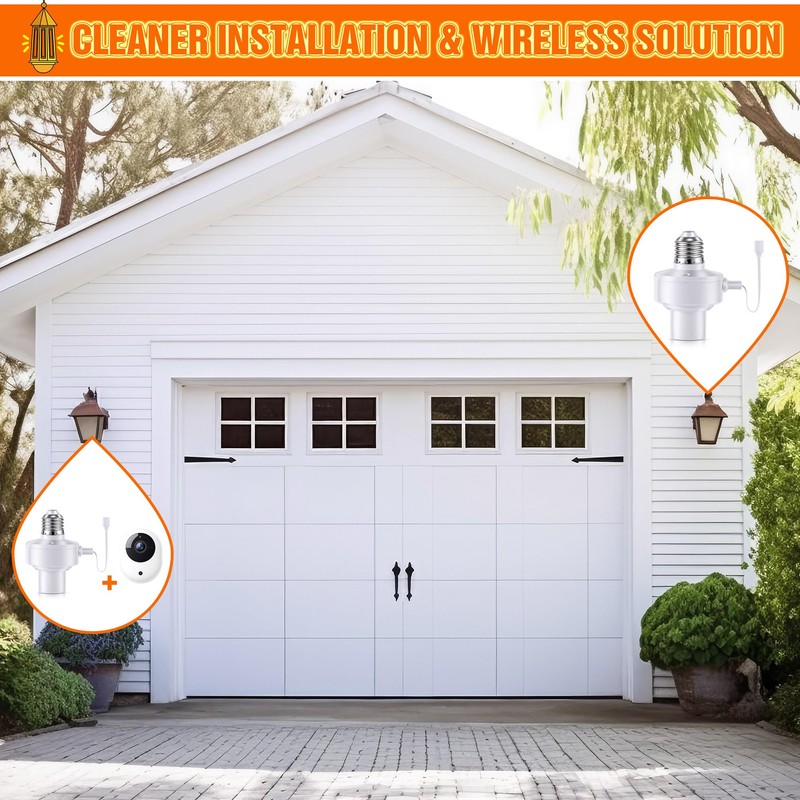 1 Pack E26 Light USB Socket Adapter, Lamp Socket Power