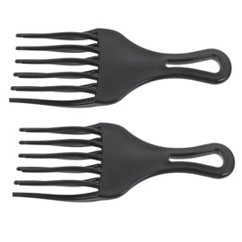 Baluue 2pcs Wide Tooth Hair Comb Rake for Men Styling Tool for Professionals Gentle Smooth Plastic