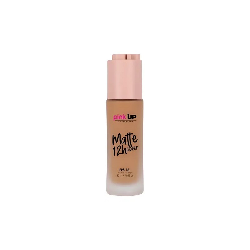 Base de maquillaje líquida Pink Up Rostro Matte Cover 12H