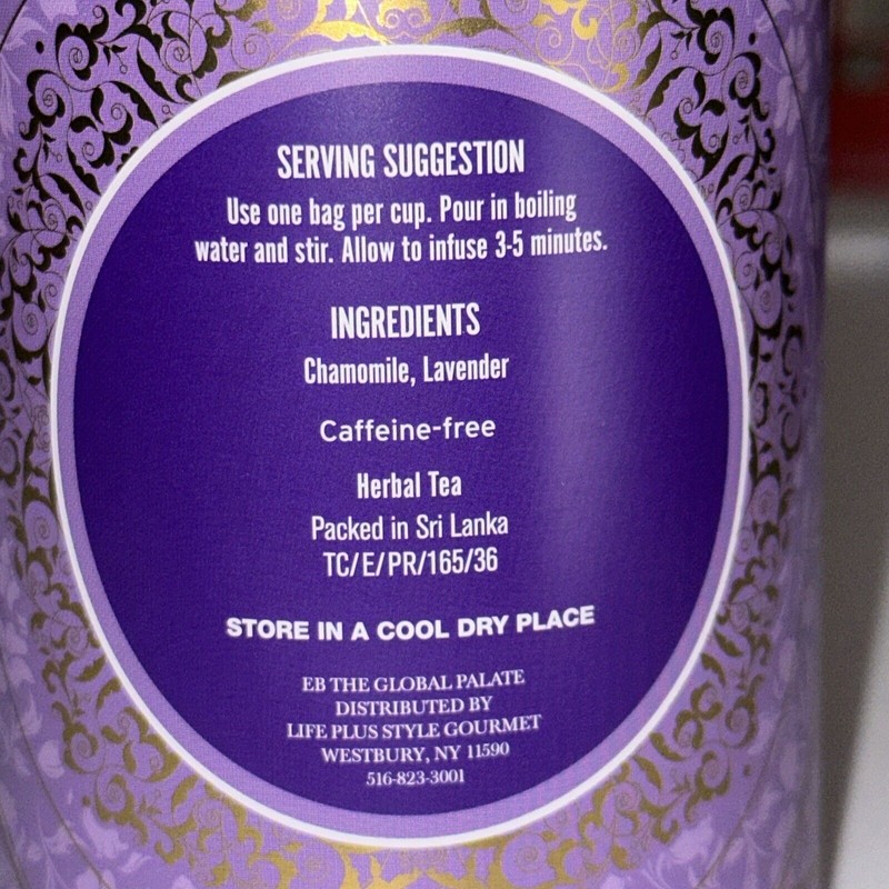 PAGODA GARDEN 💜 CHAMOMILE LAVENDER 💜 Caffeine Free 60 Bags