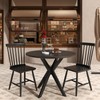 Giantex Windsor Dining Chairs Set of 2 Black, Wood Kitchen