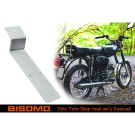Number Plate Holder for Simson S50, S51, S70, Mounting Bracket for Number Plate Pre-Drilled, Galvanised Sheet Steel