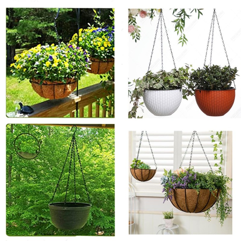 CAASFOOY Metal Hanging Chain, 6 Pieces Hanging Plant Chains, Hanging
