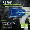 WORKPRO 1-1/4 Inch SDS-Plus Rotary Hammer Drill, 7.5AMP, Lightweight Corded