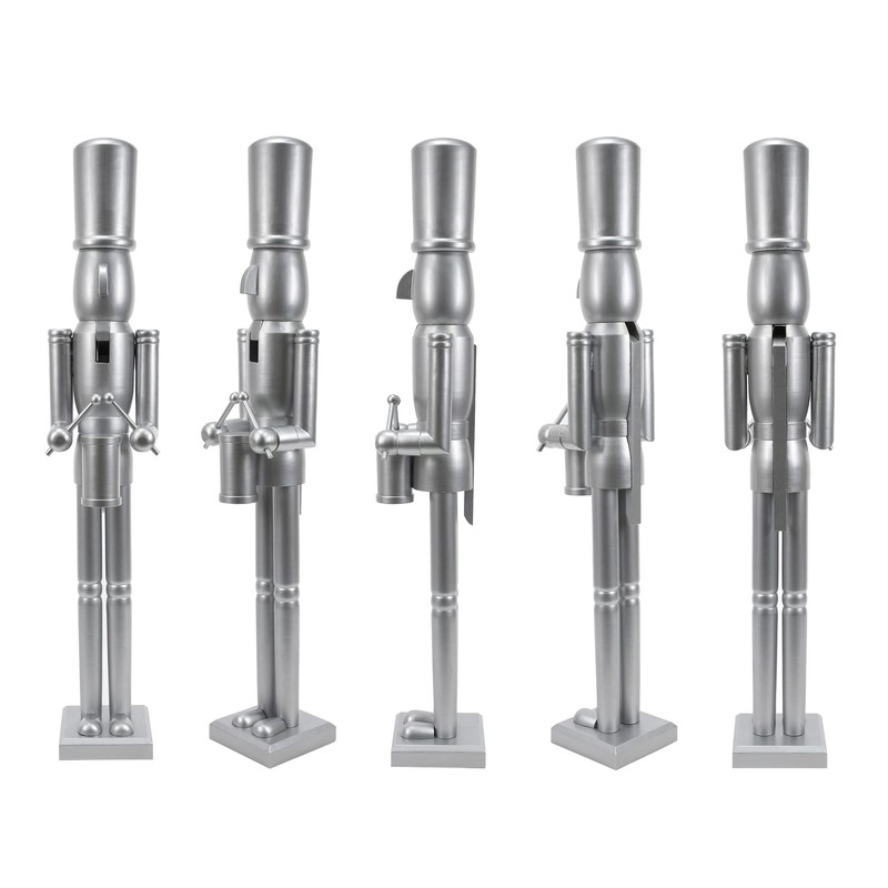 Jeco Inc. 36 inch Wooden Silver Soldier Drummer Nutcracker