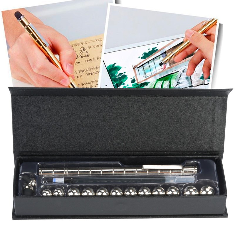 Novel Magnetic Pen Metal Magnet Water Based Pen with 12
