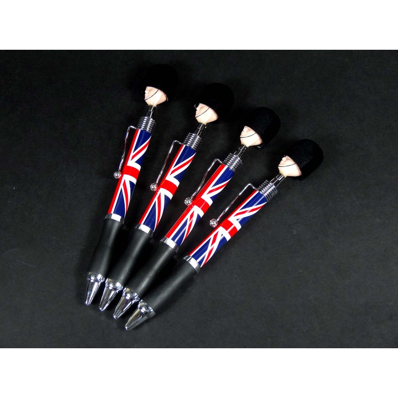Stationeries Soldier Head Pens (Set of 4) - Collectable London