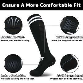 Boys Soccer Socks Black Soccer Socks Youth Soccer Socks Mens Soccer Socks Boys Baseball Socks Black Softball Socks Women