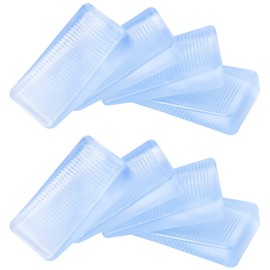 ZZRANYE 8 Pcs Rubbery Clear Table Shims, Level Wedge for Home Improvement, Table Shims, Bed Shims, Toilet Shims, Hot Tub Restaurant Appliance Shims, Home Improvement DIY Wedge Levelers (10mm)