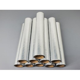 10pc Fireworks Paper Cardboard Tubes 3/4" x 6" x 1/8" Silver Thick Walled