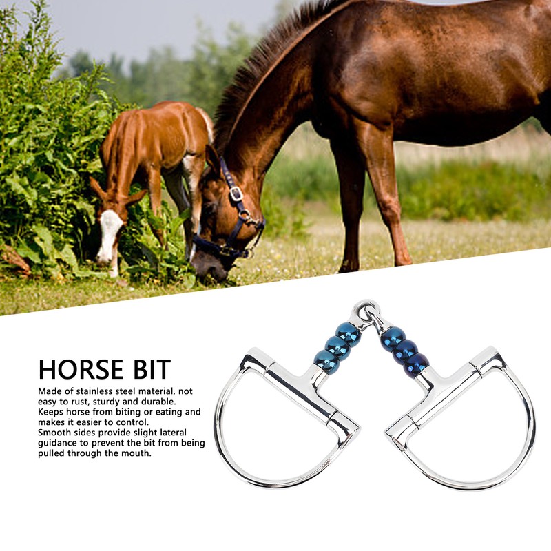 Horse Bit Stainless Steel 125mm Anti Biting Horse Mouth D