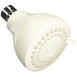 Moen 23026EPW Four-Function 3" Diameter Spray Head Standard Showerhead, Glacier