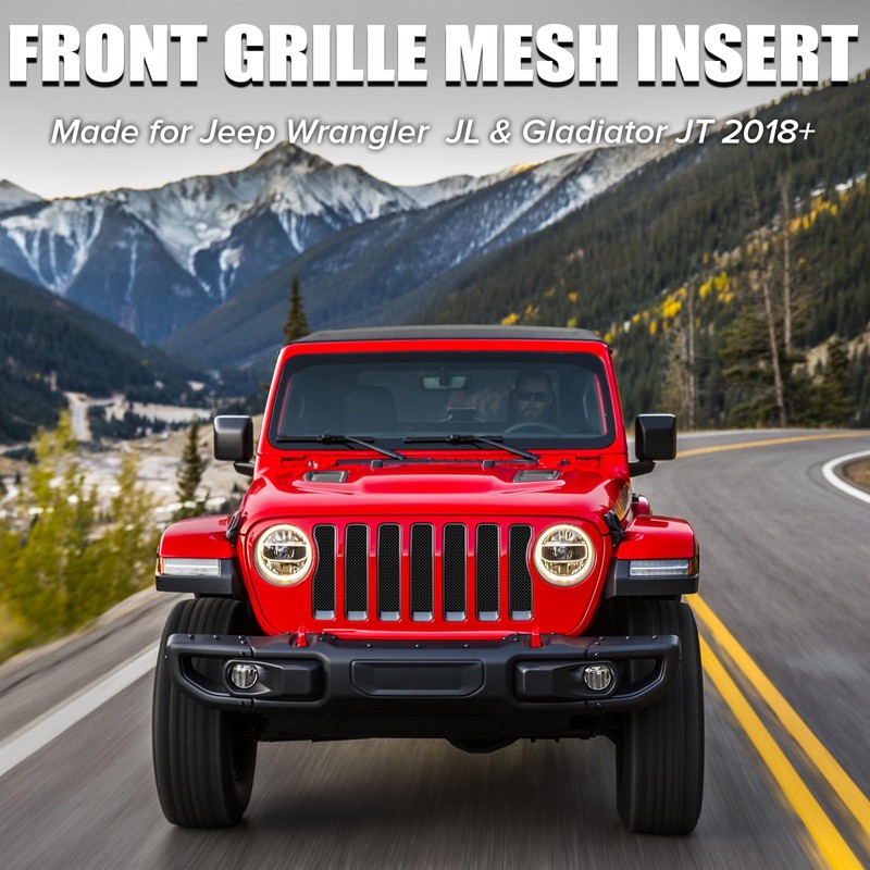 moveland Grill Insert for Jeep JL - Aluminum Alloy Mesh