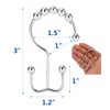 Shower Curtain Hooks Rings Titanker, Stainless Steel Double Glide Rollers