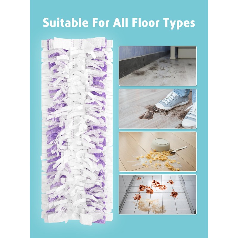 AIR U+ 24 Pack Disposable Power Mop Pads Refills for