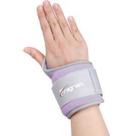 Fragraim Wrist Weights for Women Men with Thumb Loops Lock 3lb*2 Wrist and Ankle Weights Sets for Walking Running Strength Training Exercises- Purple