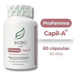 Biobo Labs ProFemme Suplemento Capil-A ET 60 Cápsulas                                                                                                 