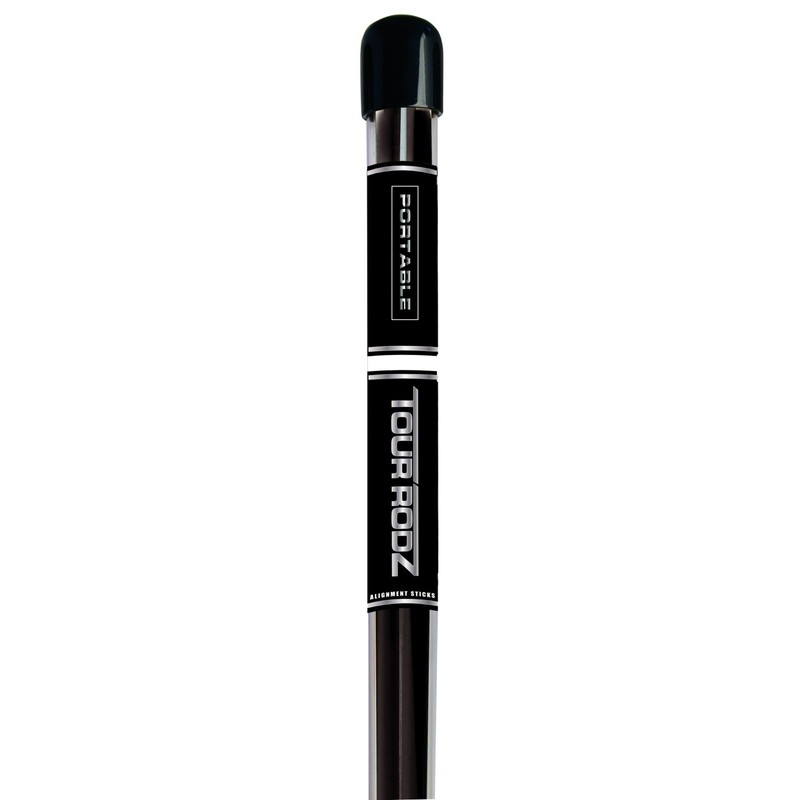 Longridge Golf Practice Aid Portable Tour Rodz Alignment Sticks Black