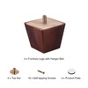 sourcing map Furniture Legs, 2 Inch(50mm) Set of 4 Square