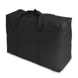 APKOL Aufbewahrungstasche 160L Große Umzugstaschen, Extra Große Tasche Faltbare Reisetasche mit Griffen für die Organisation von Schlafzimmer, Schrank,Bettdecken, Tröster, Storage, Schwarz