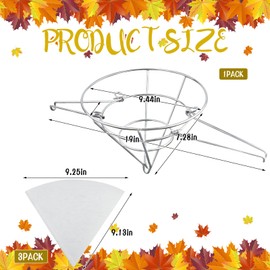 Maple Syrup Making Kit 1PCS Maple Syrup Filter Cone with 1 PCS Filter Spoon and 3 PCS Cone Filters Maple Syrup Cone Filter Holder