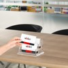 NIUBEE Clear Business Card Holder 2 Tier Acrylic Business Card