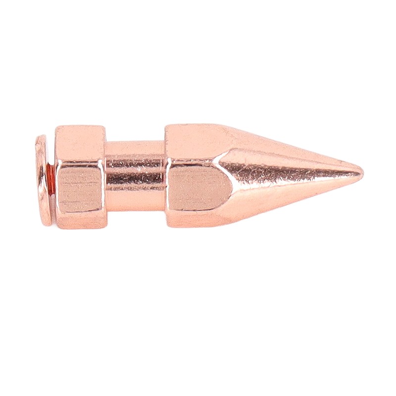 5Pcs Clothing Spikes 8x26mm Hex Rose Gold Strong Copper Punk
