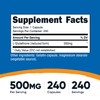 Nutricost Glutathione Capsules 500mg, 240 Capsules - Gluten Free, Non-GMO