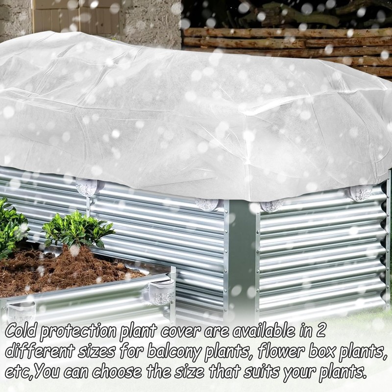 FULEIYA Rectangular Plant Cover Frost Big Size for 4×3×1FT Non