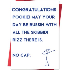 Smithtuy Funny Congratulations Card Gifts - Slang New Job，New Home，Housewarming，New Baby，Engagement，Wedding，Graduation，Promotion & Retirement Multi-Event Greeting Card