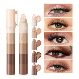 Lápiz Sombra De Ojos 4 En 1 Multiusos Para Ojos, Y Labios                                                                                             
