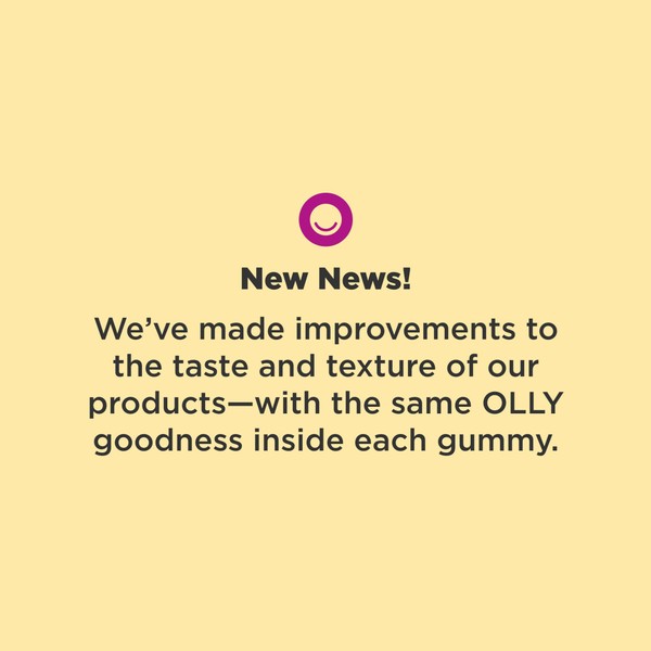 OLLY OLLY Daily Energy Gummy, Caffeine Free, Vitamin B12, CoQ10,