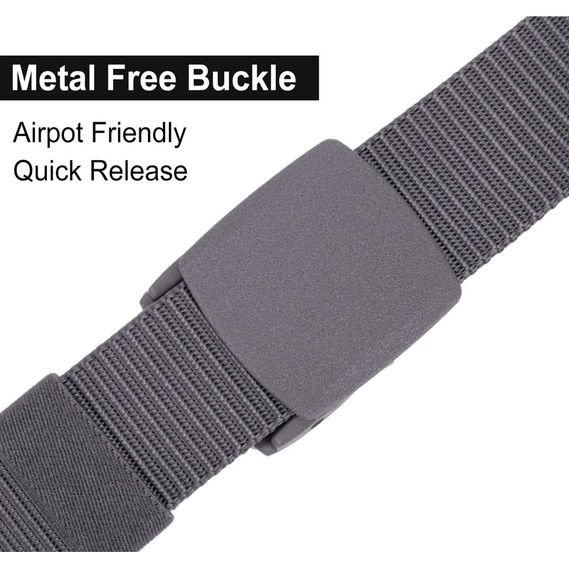 Justay Comf Men's Nylon Canvas Belt for Men, Belt Continuously