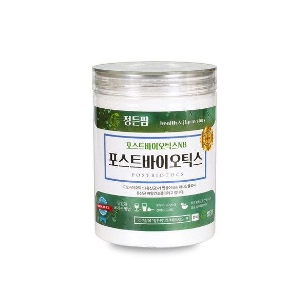 Jeongdeun Farm Postbiotics NB 270g sealed container product / 정든팜