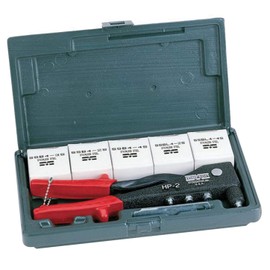 HP-2 Hand Rivet Tool Set - Model: 39001 Diameter Range: 3/32",1/8",5/32",3/16" (200) Assorted Klik-Fast rivets in popula