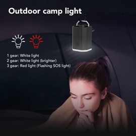 Mini Air Pump for Inflatables, 3.5kPa Portable Air Mattress Pump with Camping Light, 2X Faster Inflation & Deflation for Pool Toys, Camping Mat, Inflatable Rafts