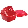 Fruit Saver 3 in 1 Berry Box-Red and Stainless steel