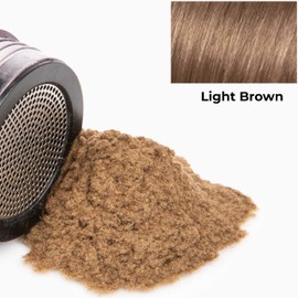 Caboki Hair Concealer (All-Natural Hair Building Fibers) Travel Size (Light Brown)