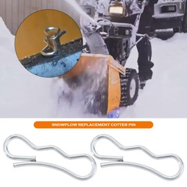 LT Easiyl Pack of 30 Metal Cotter Pins for Snow Blower, 34 mm, Bow Tie Lock Splint 71404040, Compatible with MTD 714-04040, Compatible with Craftsman 194208 24788787
