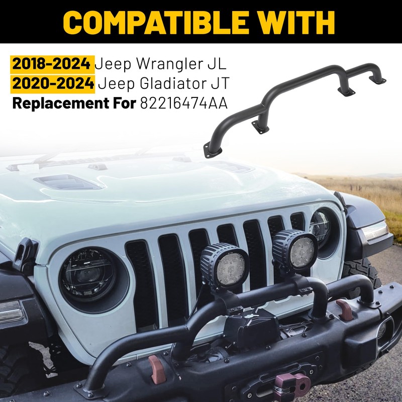 KUAFU Front Bumper Brush Guard Bull Bar Compatible with 2018-2024