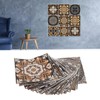 24Pcs Tile Sticker 15 X 15cm Waterproof Oil Resistant Retro
