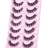 False Eyelashes Clear Band Natural Look Faux Mink Lashes Wispy