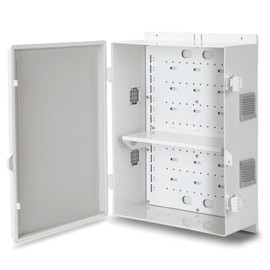 Namunanee Outdoor Electrical Junction Box, ABS Water Resistant Enclosure with Internal Mounting Panel & Hinged Cover, 16.1" H* 12.2" L* 5.9" W