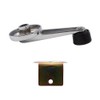 Brock Replacement Set Window Crank Chrome w/Black Knob & Handle