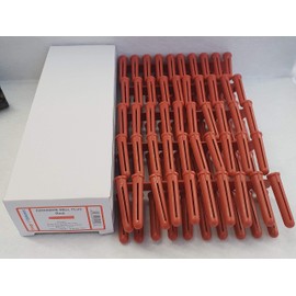 100 x Wall Plug Plastic Expansion Wall Fixing Raw Rawl Plugs 5.5mm Red x 100