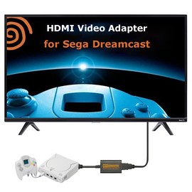 Cuifati HDMI Adapter for Dreamcast High Definition Simultaneous Display Adapter DC Console Plug & Play Dreamcast VGA to HDMI Converter for Dreamcast, Default
