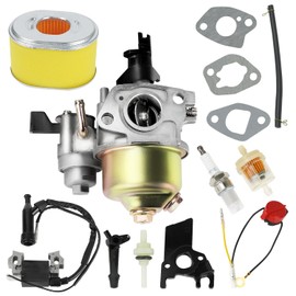 SENJWARM GX160 GX200 Carburetor Compatible with Honda GX120 GX140 GX168 GX200 5HP 5.5HP 6.5HP Engine, with 17210-ZE1-517 Air Filter Tune Up Kit