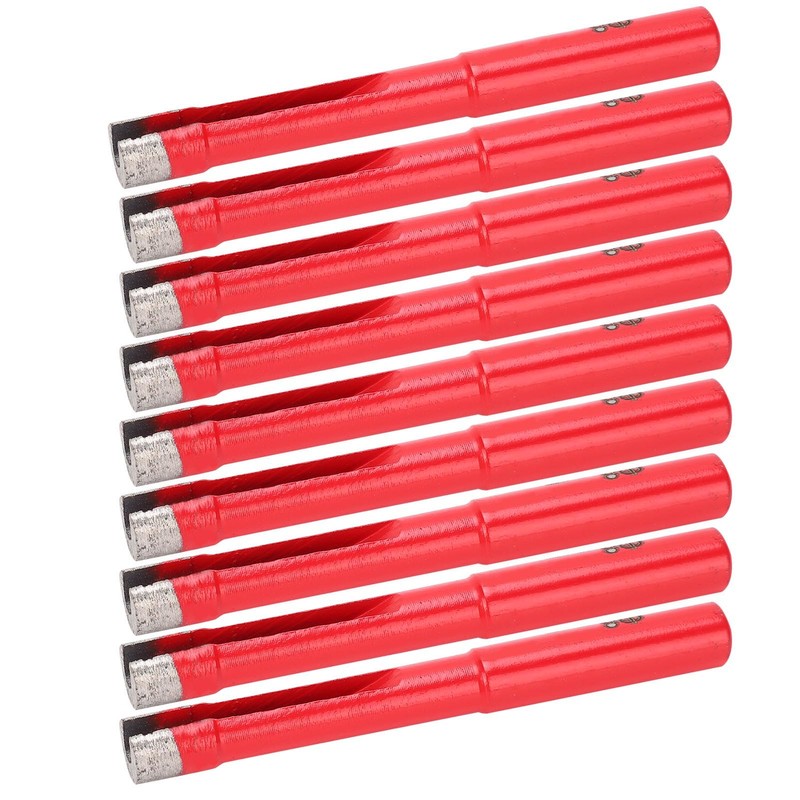 10Pcs Diamond Drill Bit Flat Tooth Ceramic Tile Marble Hole