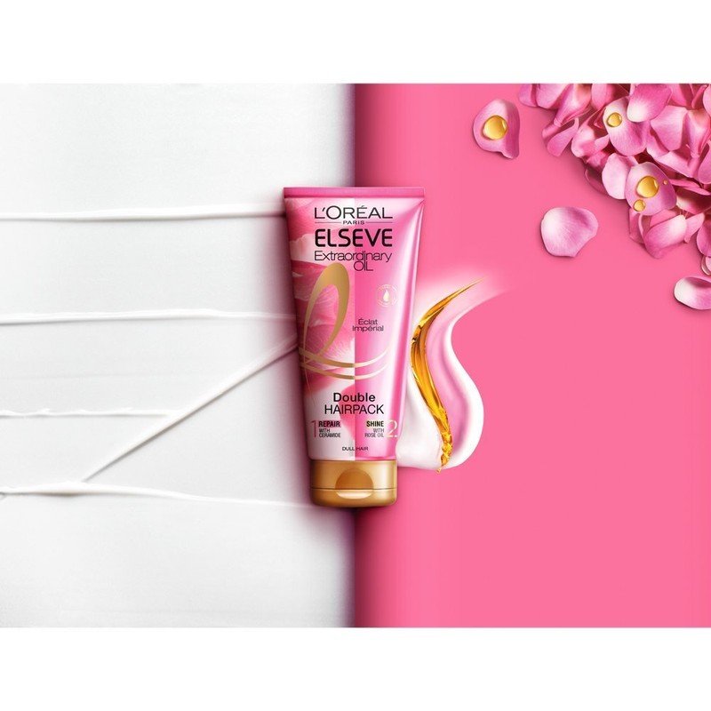 L'Oréal Paris Treatment Extraordinary Oil Double Hair Pack, Smooth Shine,