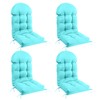 FUNBERRY Patio Chair Cushions Set of 4,Adirondack Chair Cushion,Improved Comfy